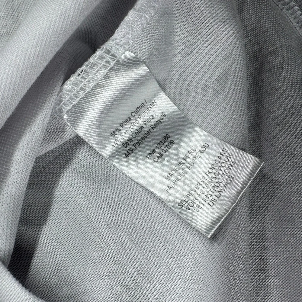 Travis Mathew Polo Shirt Large White Camo Short Sleeve Collared Golf - Picture 5 of 6